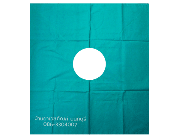 ผ้าเจาะกลาง เจาะกลางวงกลม